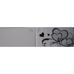 10x kaartje Harten goud of zilver