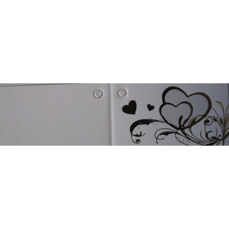 10x kaartje Harten goud of zilver