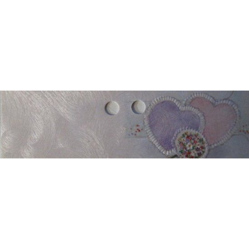 10x kaartje Harten lila & roze