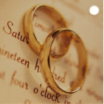 10x kaartje ringen vierkant goud of zilver