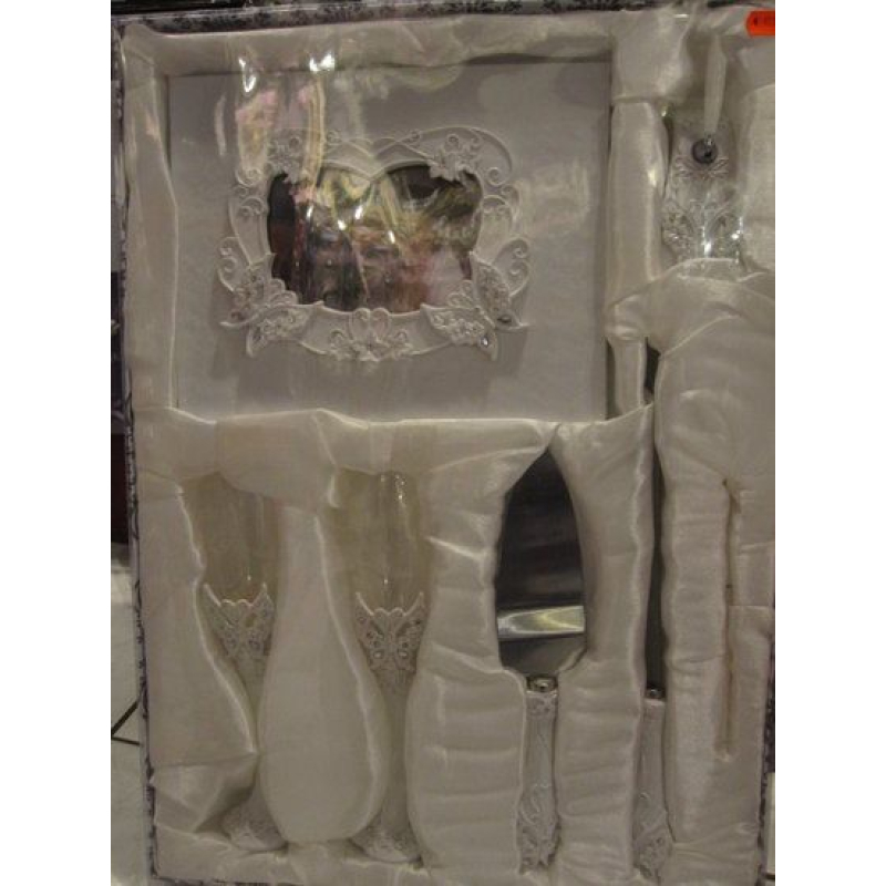 trouwset receptie en feest vlinders