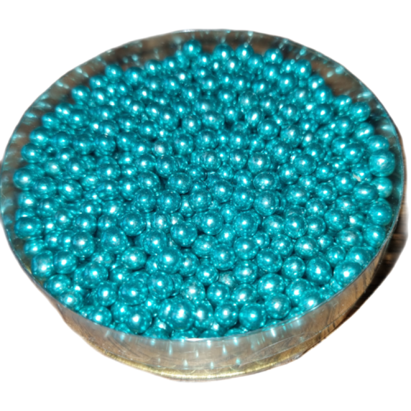 suiker parels roze of blauw metallic