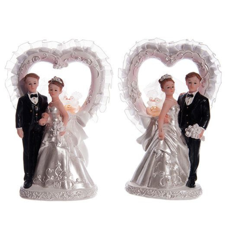 bruidspaar hart met licht