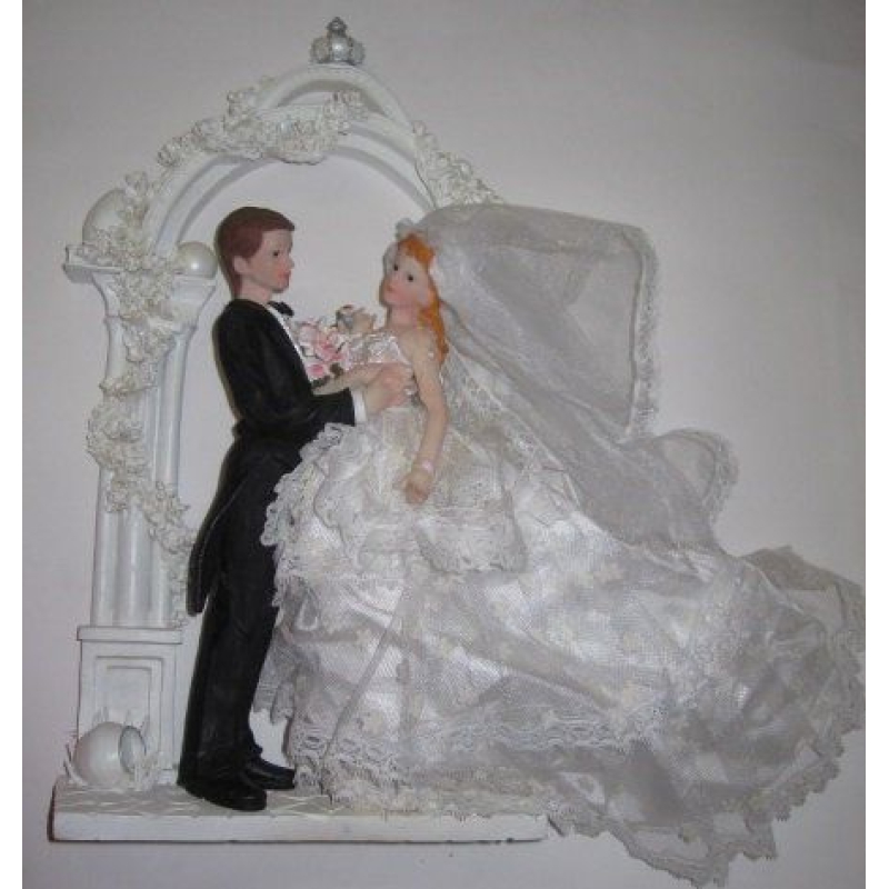 bruidspaar onder boog 40cm