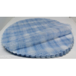 50 tules vlaslinnen blauwe ruit