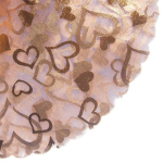 10x tule harten bedrukt