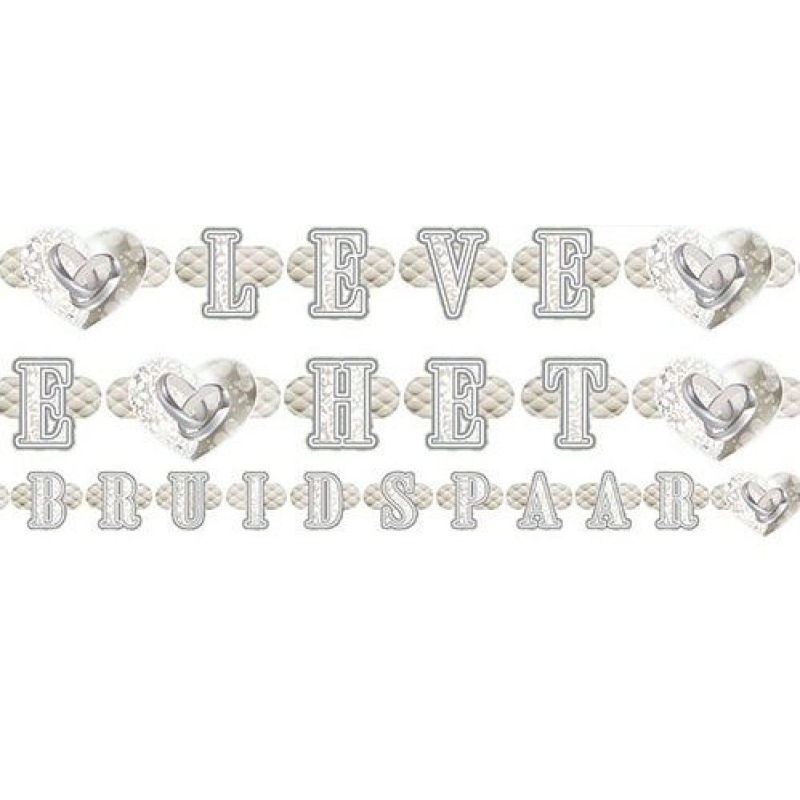 letterslinger leve het bruidspaar