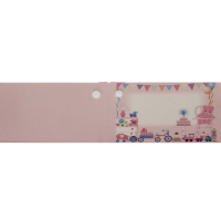 10x kaartje party roze of blauw