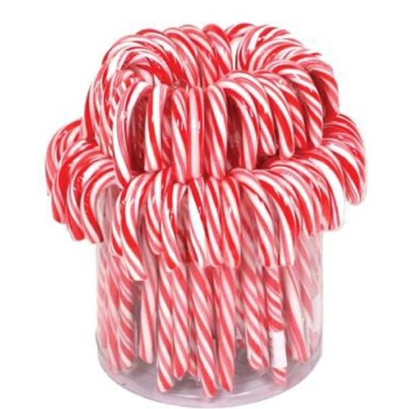 72 candy canes rood wit in silo