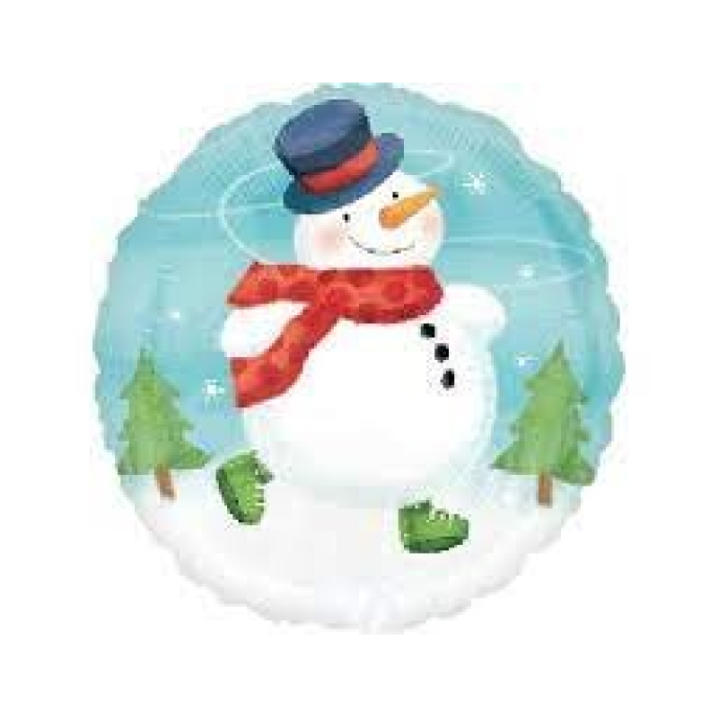 folieballon sneeuwpop kleur