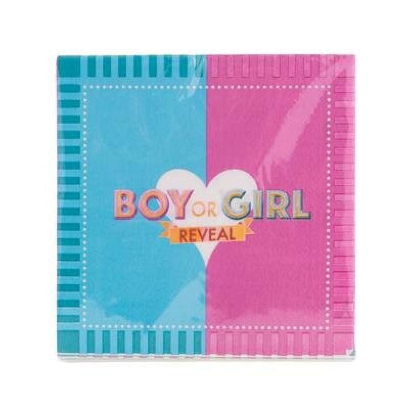 servetten gender reveal hart