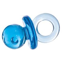 5x Speen acryl 5cm roze/blauw