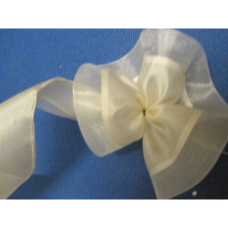 Treklint broderie Organza ecru