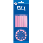 taartkaarsjes blauw / roze / wit