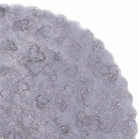10x tule harten glitter