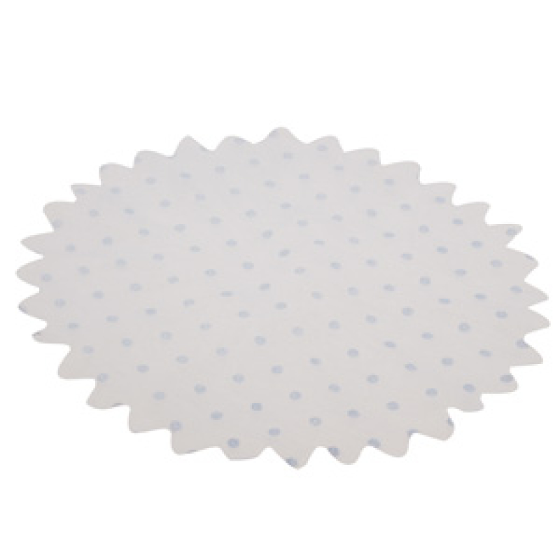 10x tule met stippen van vilt