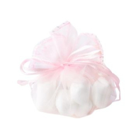 12 organza zakjes rond 24cm