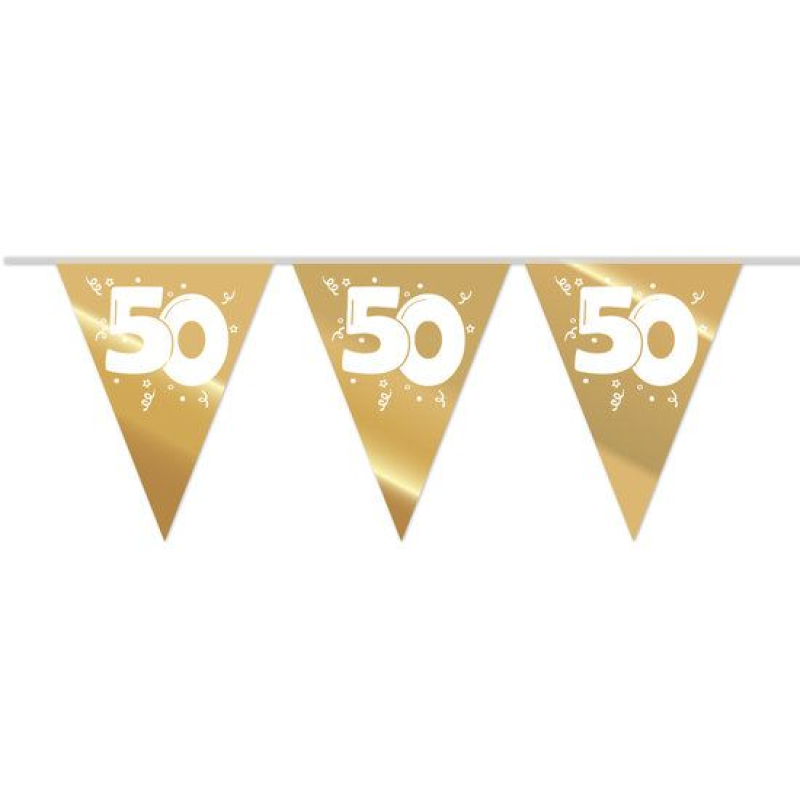 vlaggenlijn 50 jaar witte 50