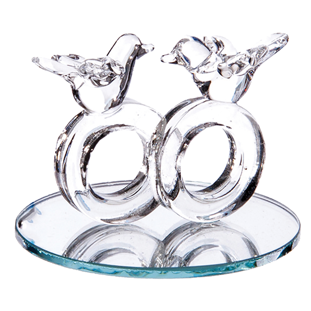 2 ringen met duifjes